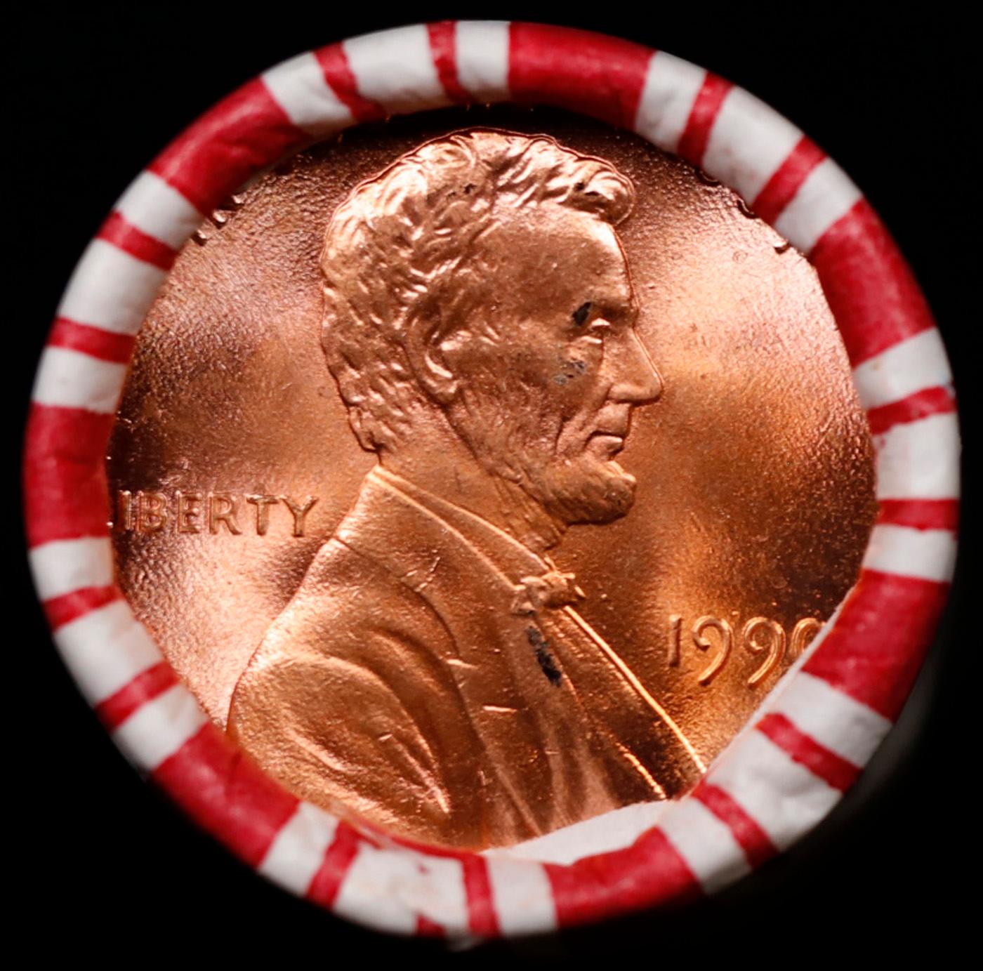 CRAZY Penny Wheel Buy THIS 1990-p solid Red BU Lincoln 1c roll & get 1-10 BU Red rolls FREE WOW