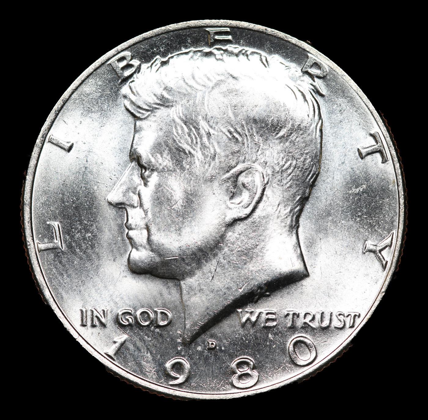 1980-d Kennedy Half Dollar 50c Grades GEM+ Unc