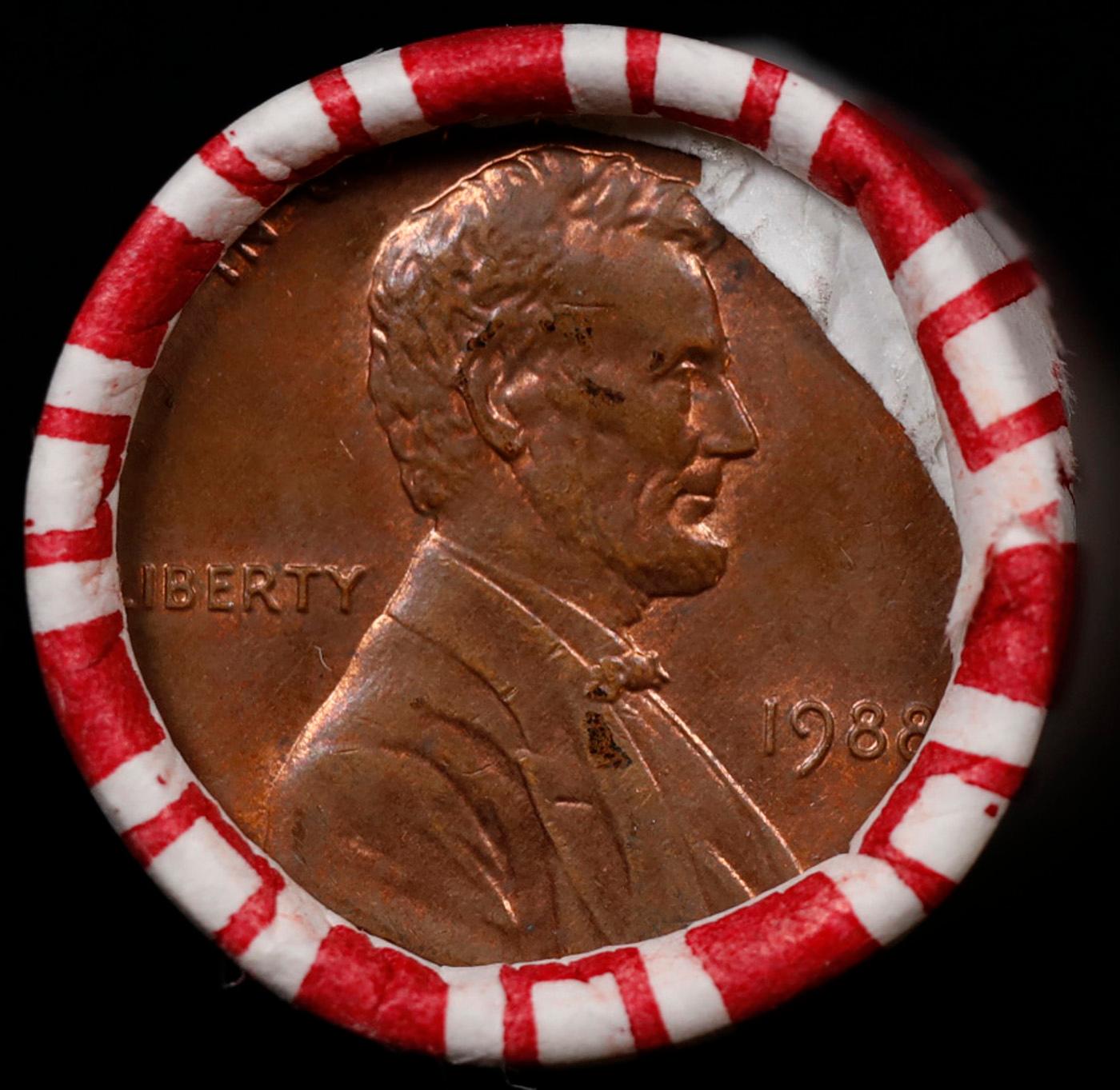CRAZY Penny Wheel Buy THIS 1988-p solid Red BU Lincoln 1c roll & get 1-10 BU Red rolls FREE WOW