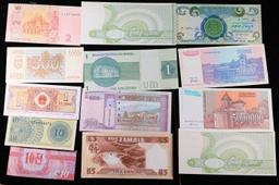 Lot of 25 Different Foreign Notes, A Variety of Countries, Dates, and Denominations!