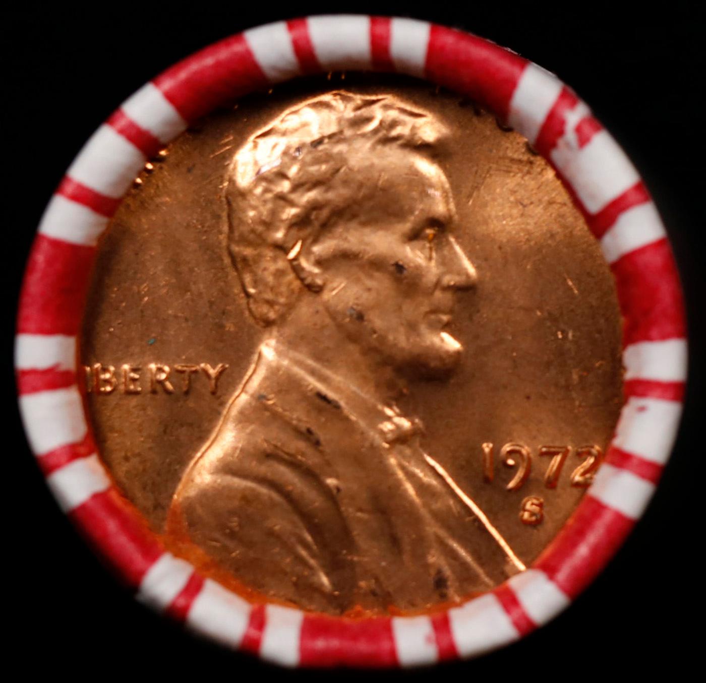 CRAZY Penny Wheel Buy THIS 1972-s solid Red BU Lincoln 1c roll & get 1-10 BU Red rolls FREE WOW