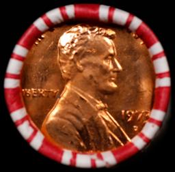 CRAZY Penny Wheel Buy THIS 1973-d solid Red BU Lincoln 1c roll & get 1-10 BU Red rolls FREE WOW