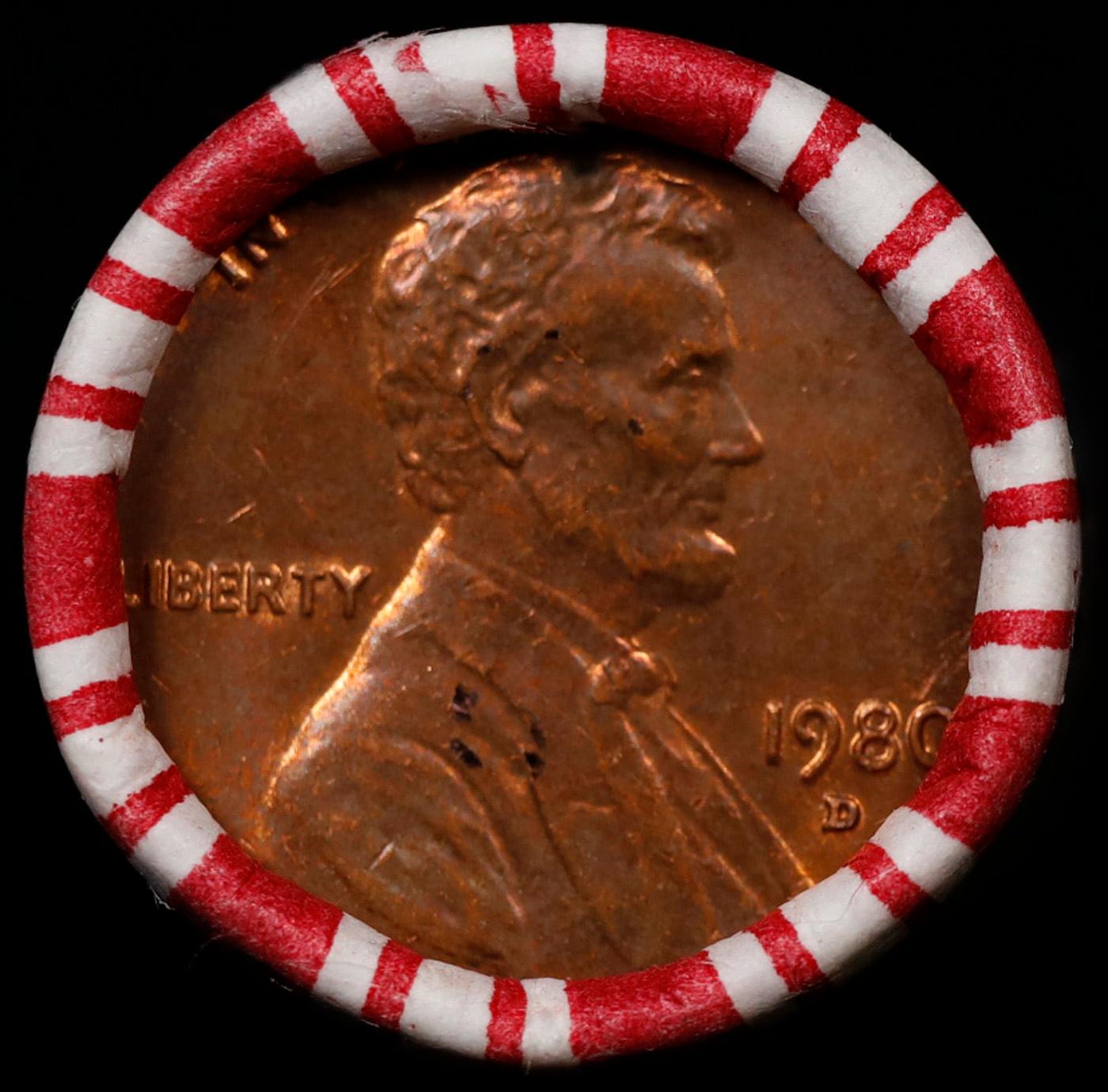 CRAZY Penny Wheel Buy THIS 1980-d solid Red BU Lincoln 1c roll & get 1-10 BU Red rolls FREE WOW