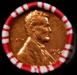 CRAZY Penny Wheel Buy THIS 1964-d solid Red BU Lincoln 1c roll & get 1-10 BU Red rolls FREE WOW