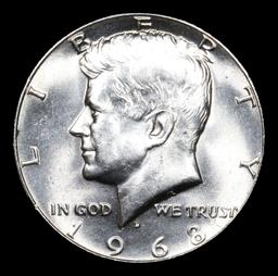 1968-d Kennedy Half Dollar 50c Grades GEM Unc