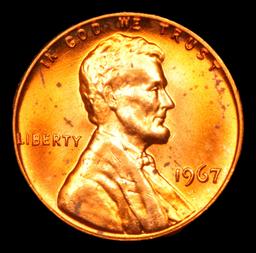 1967-p Lincoln Cent 1c Grades Gem+ Unc RD