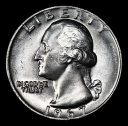 1967-p Washington Quarter 25c Grades GEM++ Unc