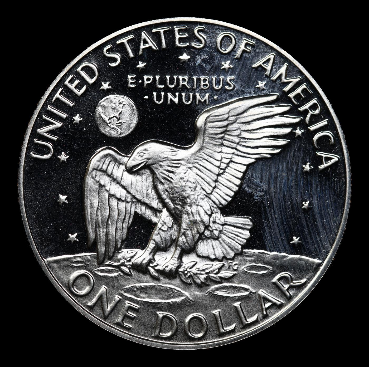 Proof 1977-s Eisenhower Dollar $1 Grades GEM++ Proof Deep Cameo