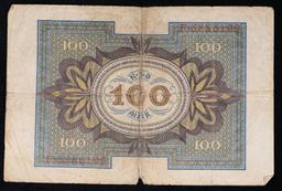 1920 Germany (Weimar) 100 Marks Banknote P# 69a Grades vf+