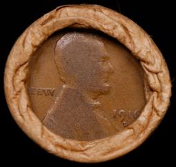 Lincoln Wheat Cent 1c Mixed Roll Orig Brandt McDonalds Wrapper, 1919-d end, 1895 Indian other end