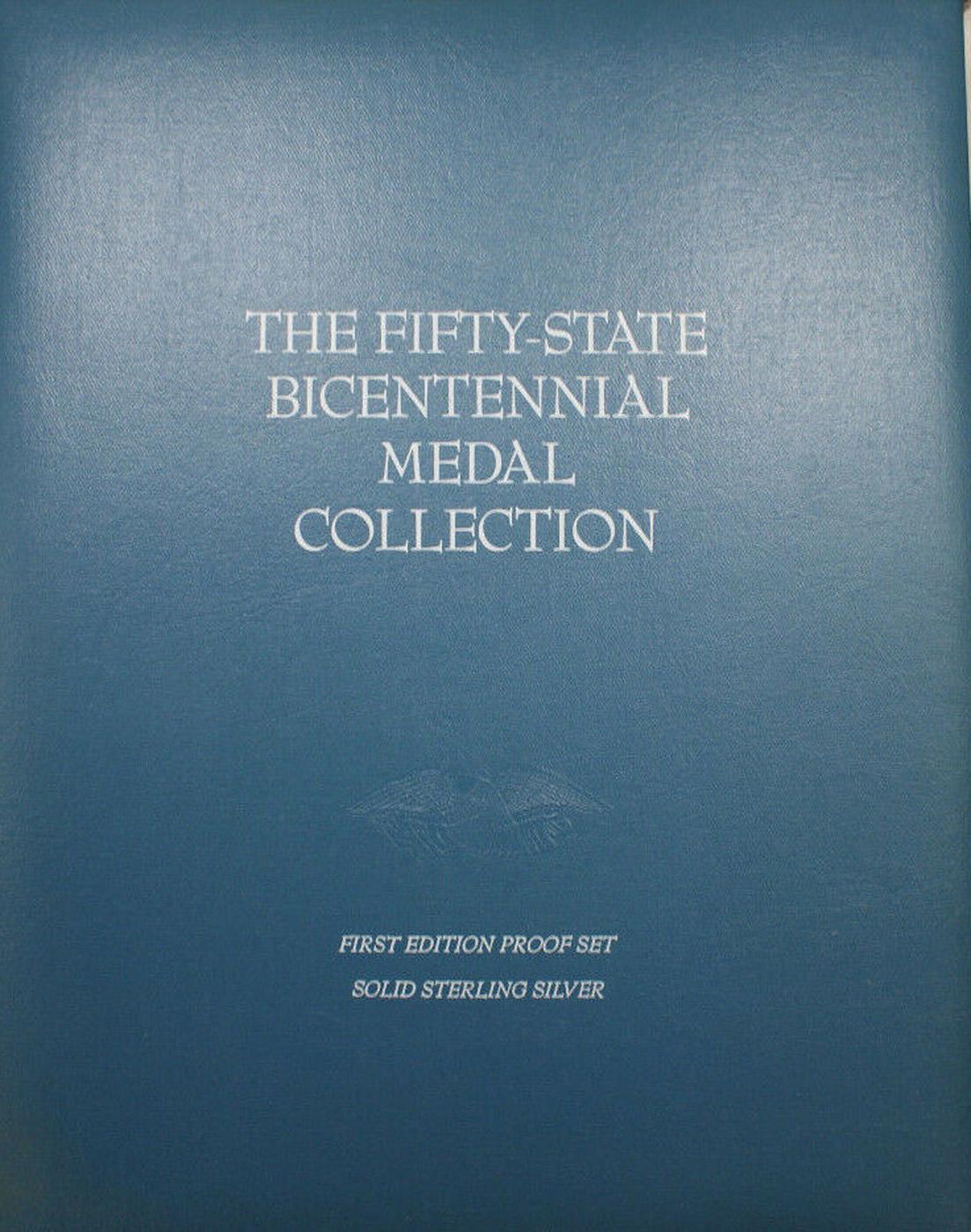 Empty Franklin Mint Bicentennial Fifty State Medal Collection Collectors Book - No Medals