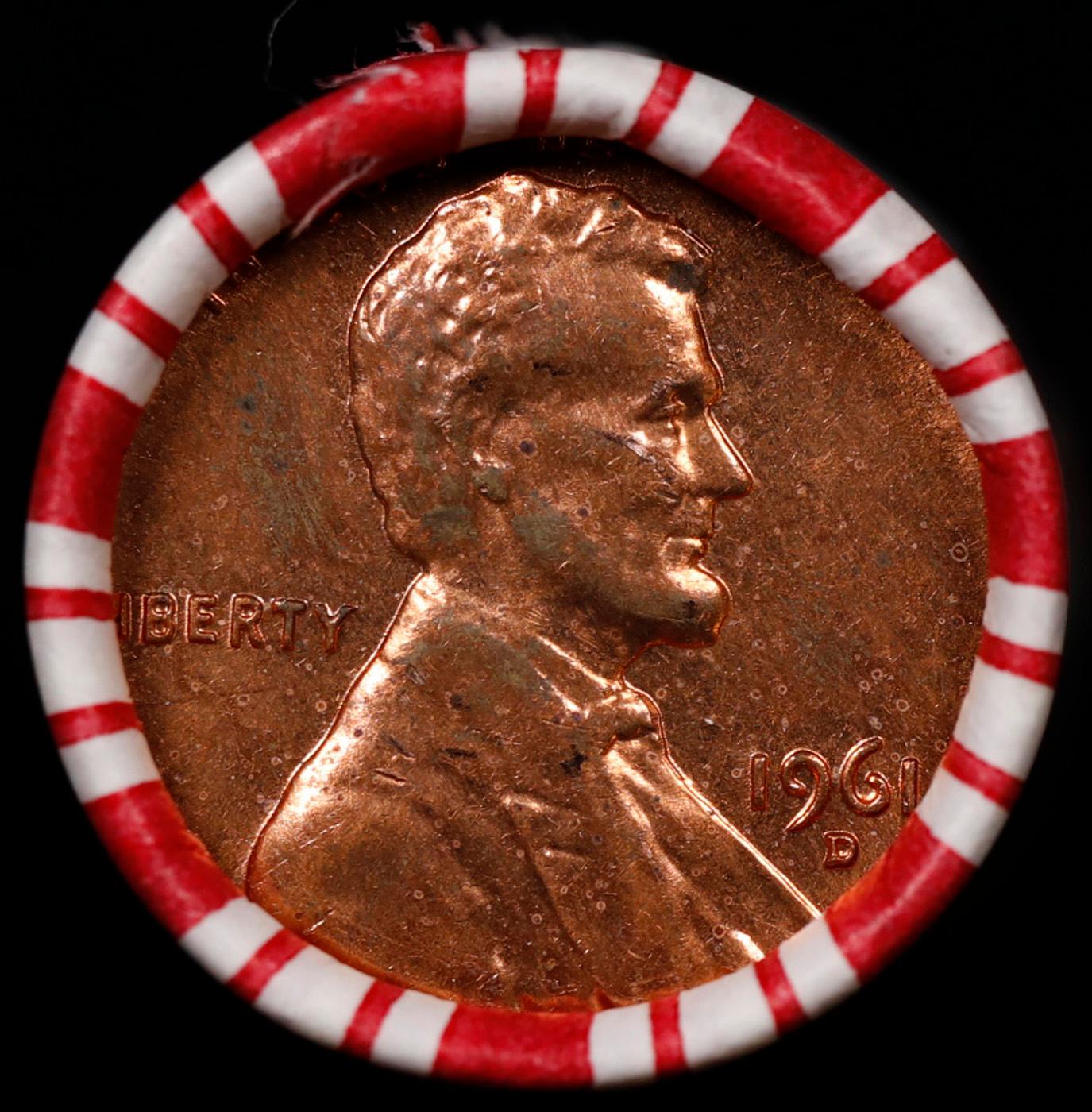 CRAZY Penny Wheel Buy THIS 1961-d solid Red BU Lincoln 1c roll & get 1-10 BU Red rolls FREE WOW