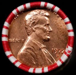 CRAZY Penny Wheel Buy THIS 1972-s solid Red BU Lincoln 1c roll & get 1-10 BU Red rolls FREE WOW