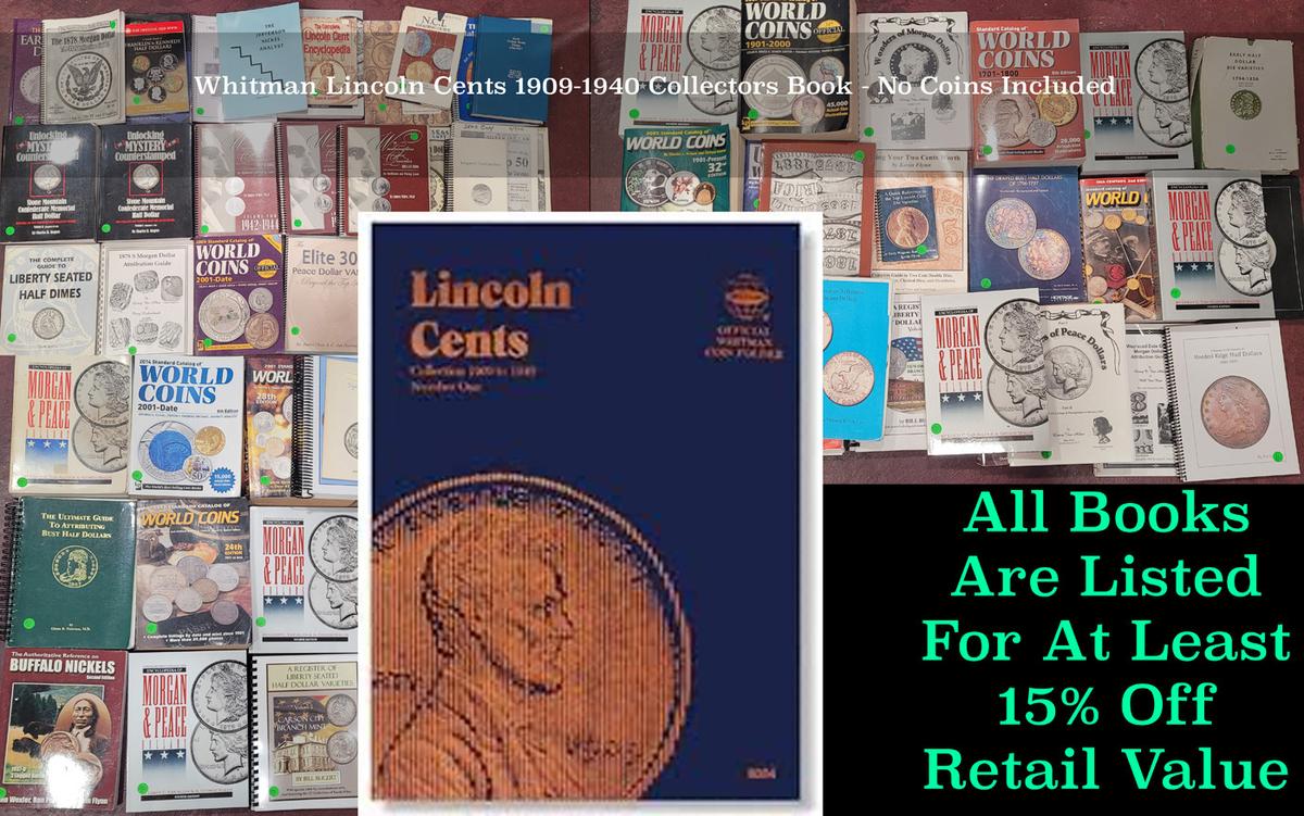 Whitman Lincoln Cents 1909-1940 Collectors Book - No Coins Included