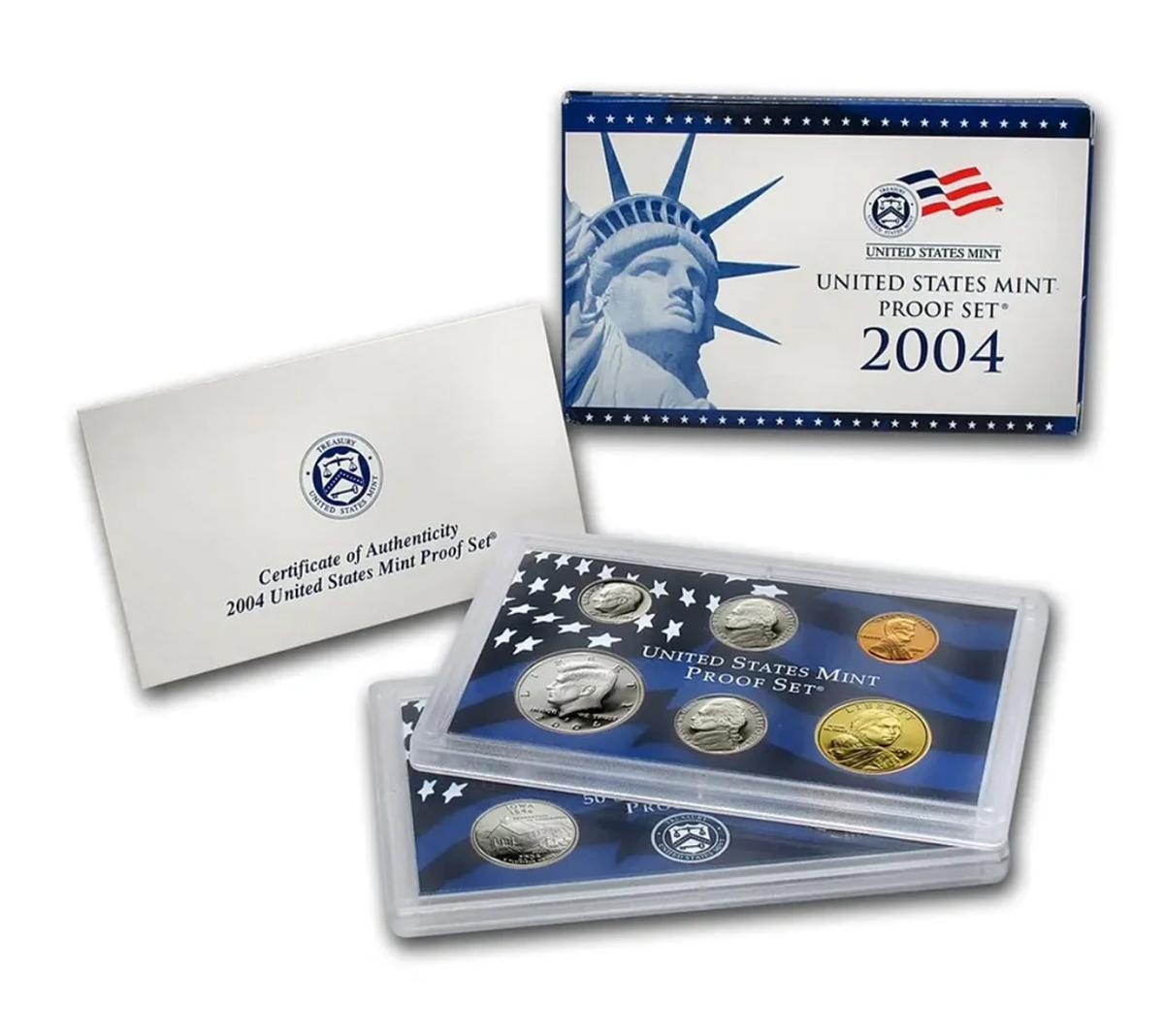 2004 United States Mint Proof Set 10 coins