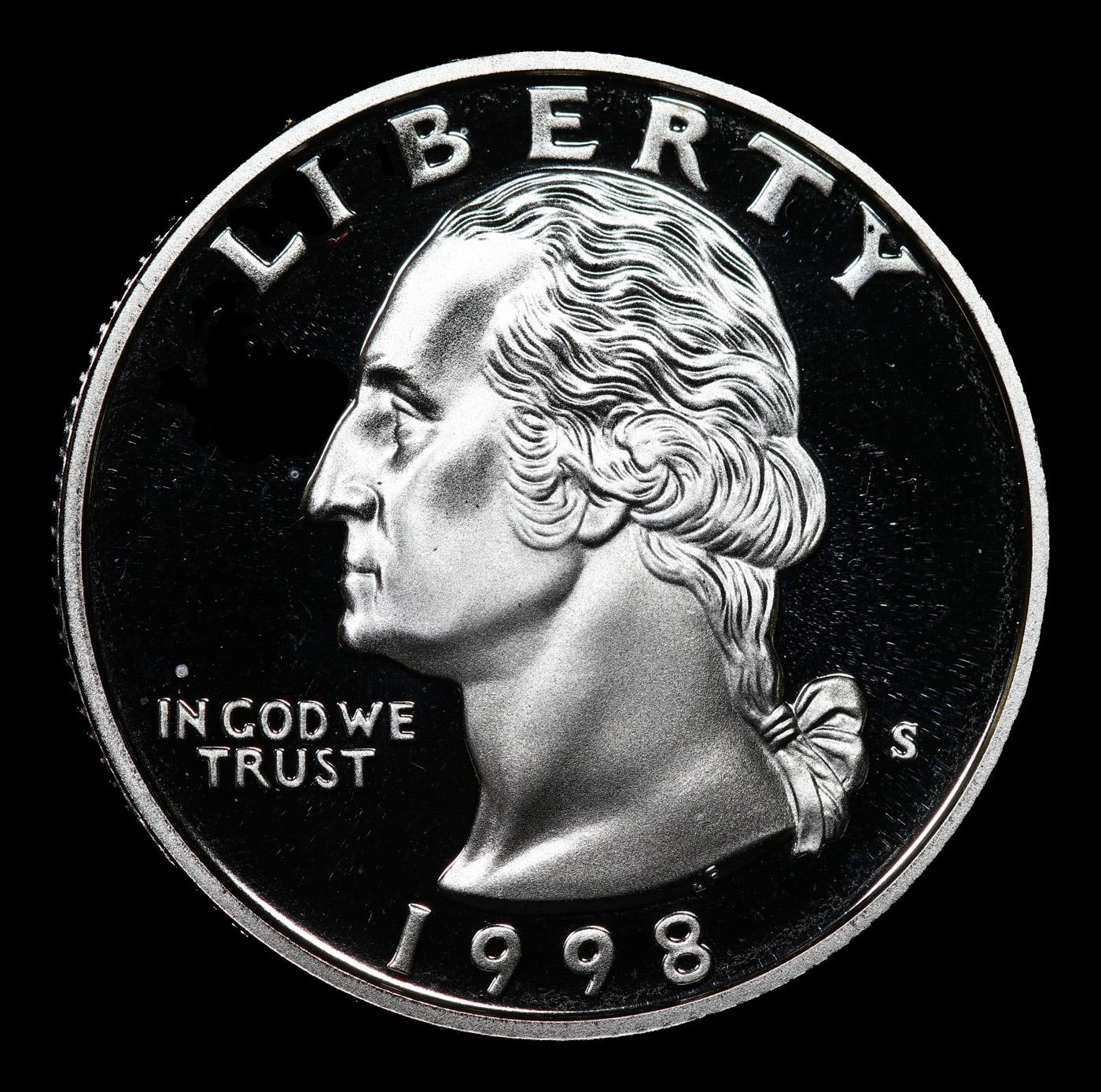 Proof 1998-s Washington Quarter 25c Grades GEM++ Proof Deep Cameo