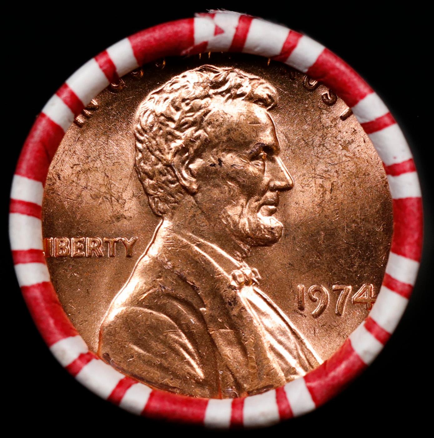 INSANITY The CRAZY Penny Wheel 1000’s won so far, WIN this 1974-p BU RED roll get 1-10 FREE