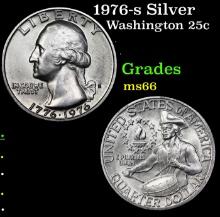 1976-s Silver Washington Quarter 25c Grades GEM+ Unc