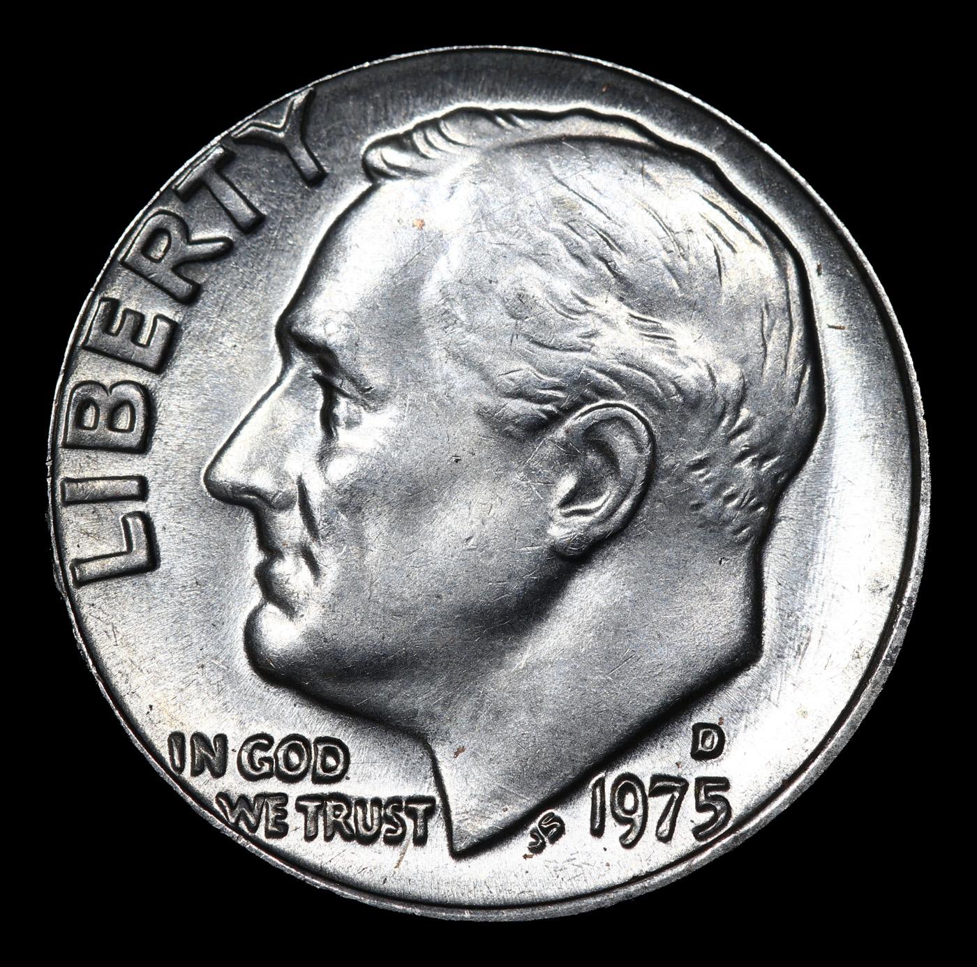 1975-d Roosevelt Dime 10c Grades GEM++ Unc