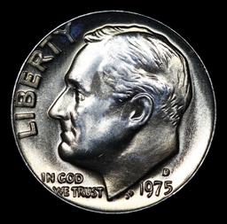 ***Auction Highlight*** 1975-d Roosevelt Dime Near Top Pop! 10c Graded Gem++ FT By USCG (fc)