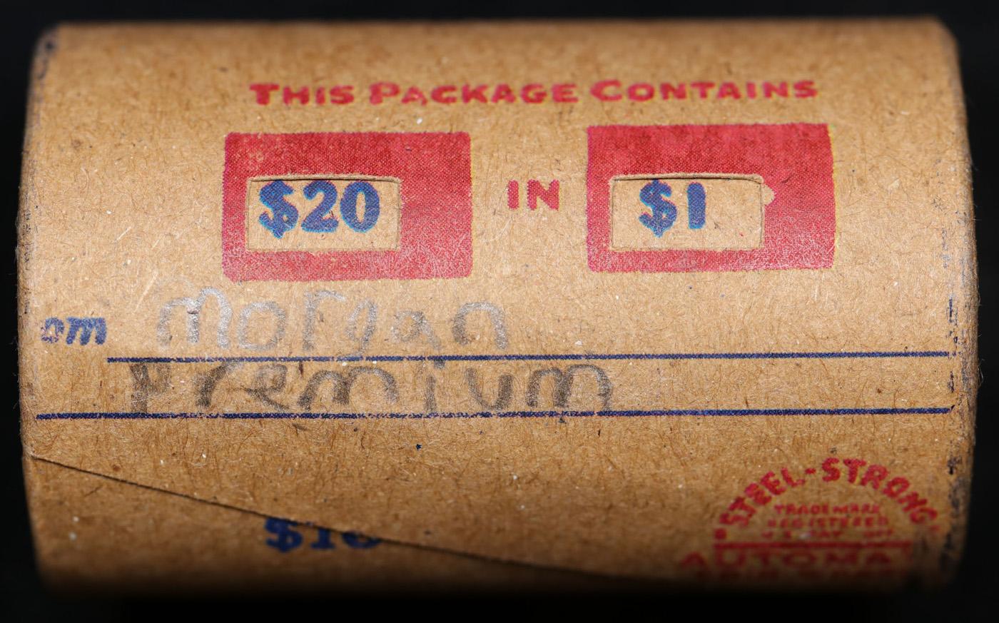 *EXCLUSIVE* Hand Marked " Morgan Premium," x20 coin Covered End Roll! - Huge Vault Hoard  (FC)