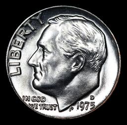 ***Auction Highlight*** 1975-d Roosevelt Dime Near Top Pop! 10c Graded Gem++ FT By USCG (fc)