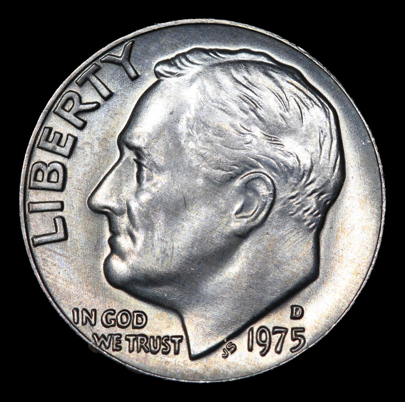 1975-d Roosevelt Dime 10c Grades GEM++ Unc