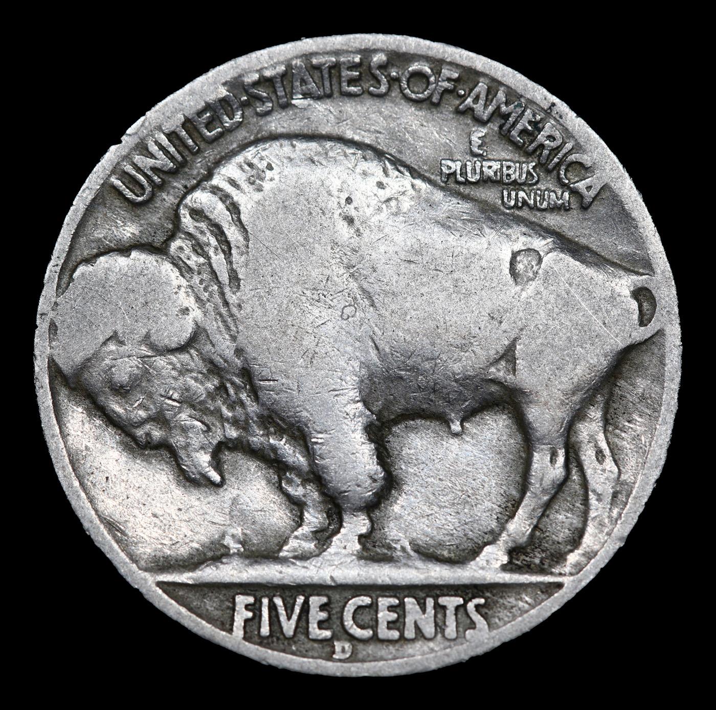 1934-d Buffalo Nickel 5c Grades vg+