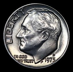 1975-d Roosevelt Dime 10c Grades Gem++ Unc