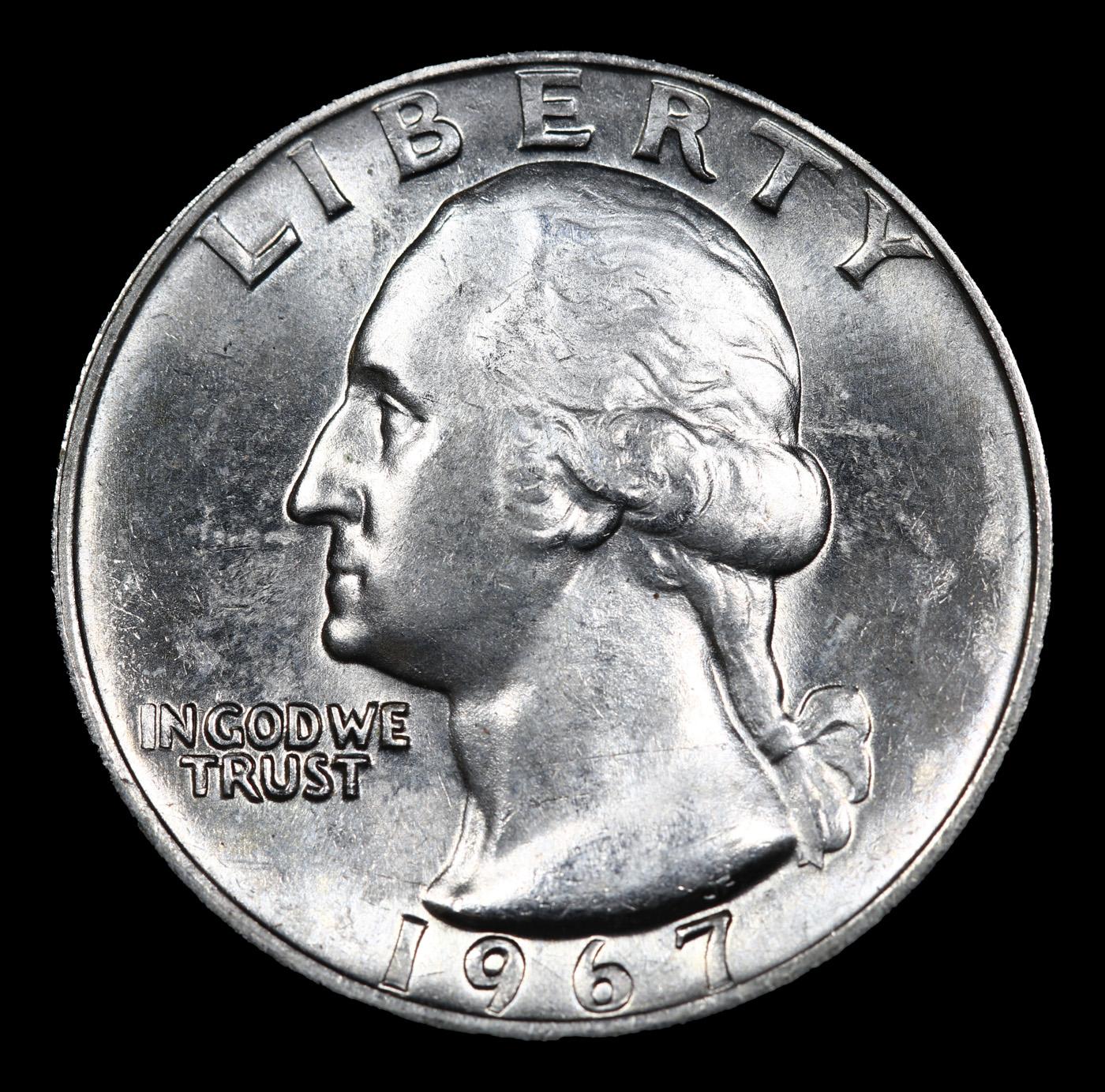 1967-p Washington Quarter 25c Grades GEM++ Unc