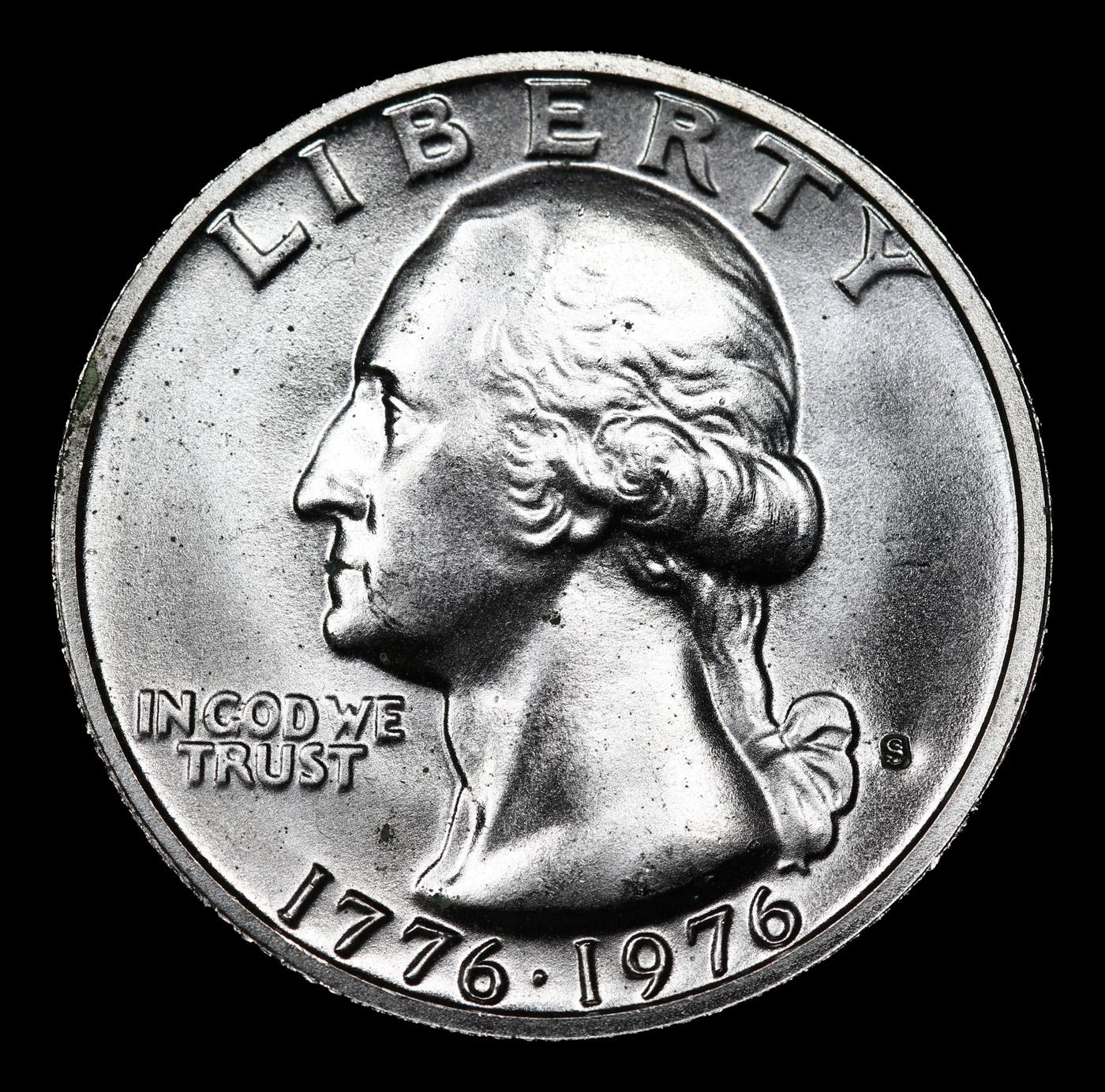 1976-s Silver Washington Quarter 25c Grades Gem++ Unc