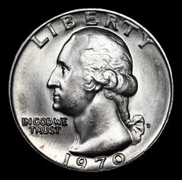 ***Auction Highlight*** 1970-d Washington Quarter Near Top Pop! 25c Graded ms67+ By SEGS (fc)