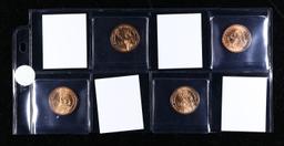 Great Page of 4 US Presidential Dollar Coins