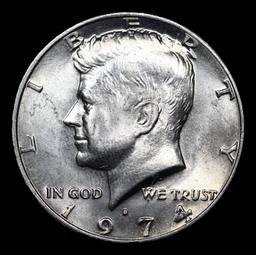 1974-d Kennedy Half Dollar 50c Grades GEM++ Unc