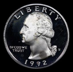 Proof 1992-s Silver Washington Quarter 25c Grades GEM++ Proof Deep Cameo