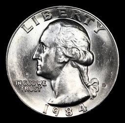 1984-d Washington Quarter 25c Grades GEM+ Unc