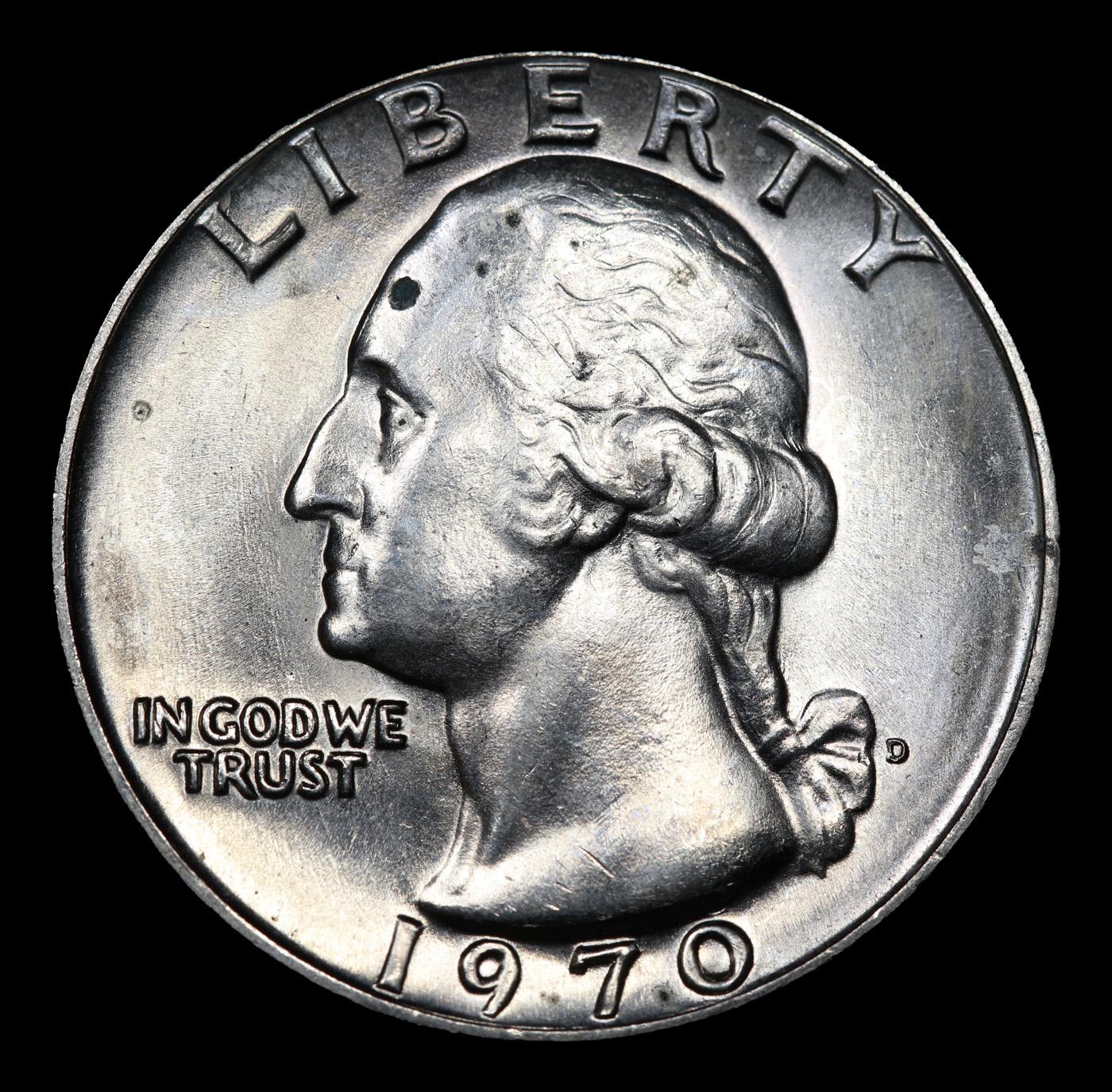 1970-d Washington Quarter 25c Grades GEM++ Unc