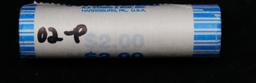 BU Shotgun Jefferson 5c roll, 2002-p 40 pcs N.F. String & Son $2 Nickel Wrapper