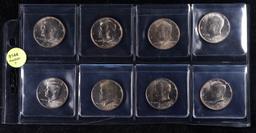 GReat Page of 8 Kennedy Half Dollars