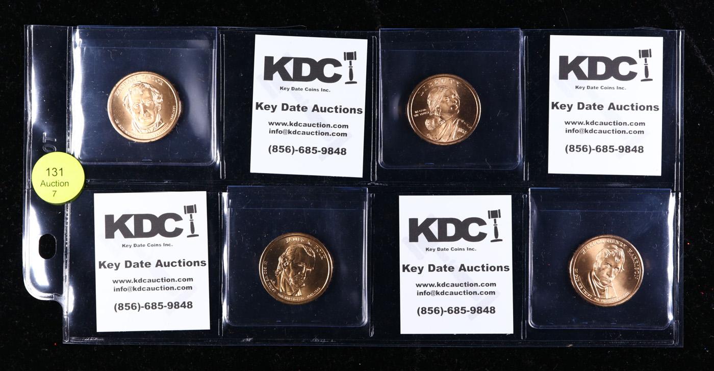 Great Page of 4 US Presidential Dollar Coins