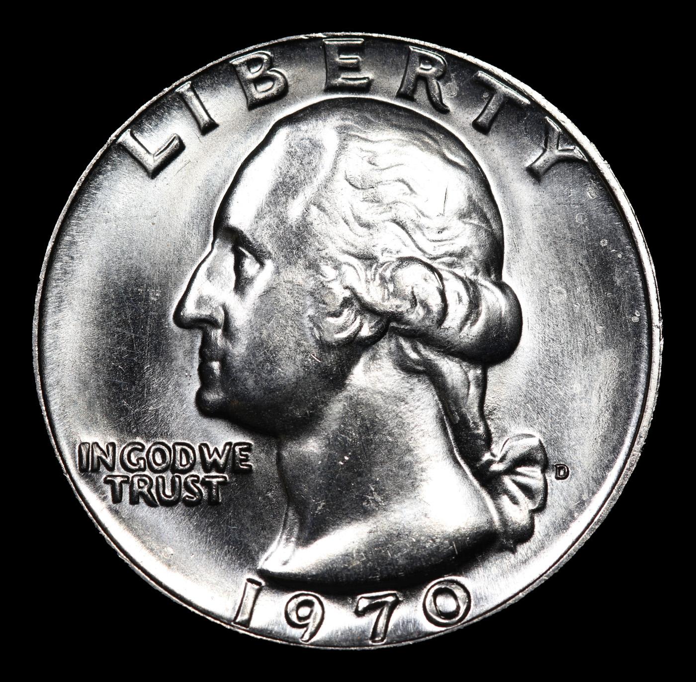 ***Auction Highlight*** 1970-d Washington Quarter Near Top Pop! 25c Graded ms67+ By SEGS (fc)