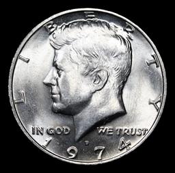 1974-d Kennedy Half Dollar 50c Grades GEM++ Unc