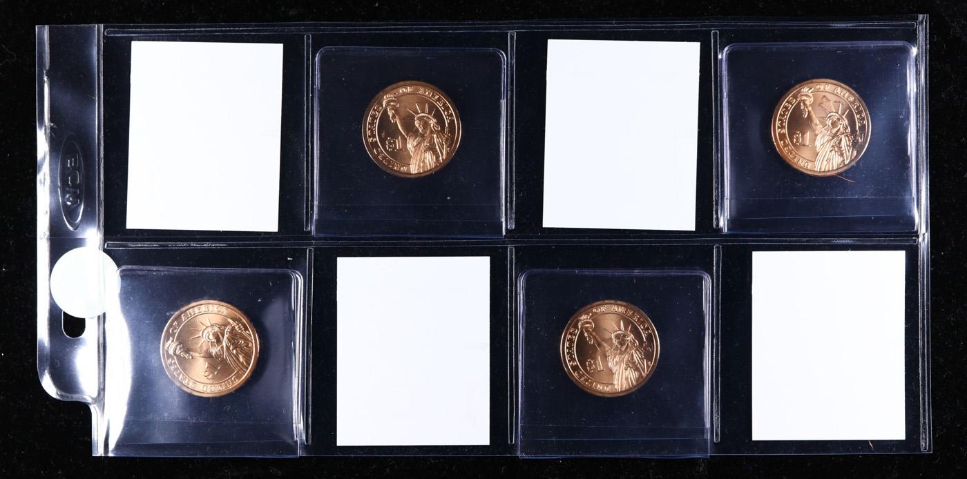 Great Page of 4 US Presidential Dollar Coins