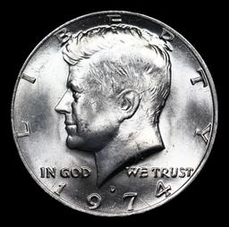 1974-d Kennedy Half Dollar 50c Grades GEM++ Unc