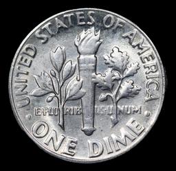 1975-d Roosevelt Dime 10c Grades GEM++ Unc