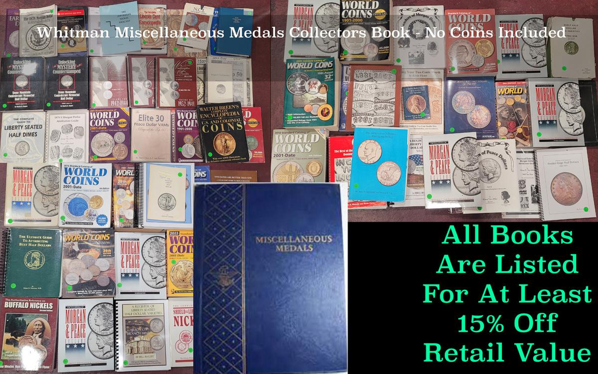 Whitman Miscellaneous Medals Collectors Book - No Coins Included