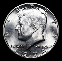 1974-d Kennedy Half Dollar 50c Grades GEM++ Unc