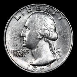 1967-p Washington Quarter 25c Grades GEM+ Unc