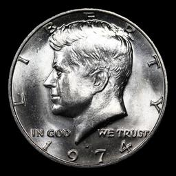 1974-d Kennedy Half Dollar 50c Grades GEM++ Unc