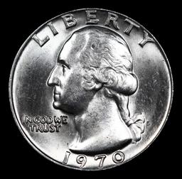 ***Auction Highlight*** 1970-d Washington Quarter Near Top Pop! 25c Graded ms67+ By SEGS (fc)